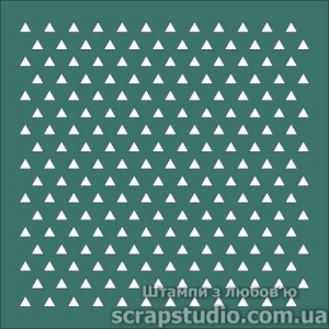 Трафарет ''Треугольники'', 15*15 см, 1 шт