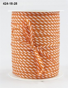 Лента Diagonal Stripes оранжевого цвета от May Arts, 3 мм, 90 см