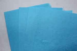 Тутовая бумага ручной работы, голубой, А4, 1 шт