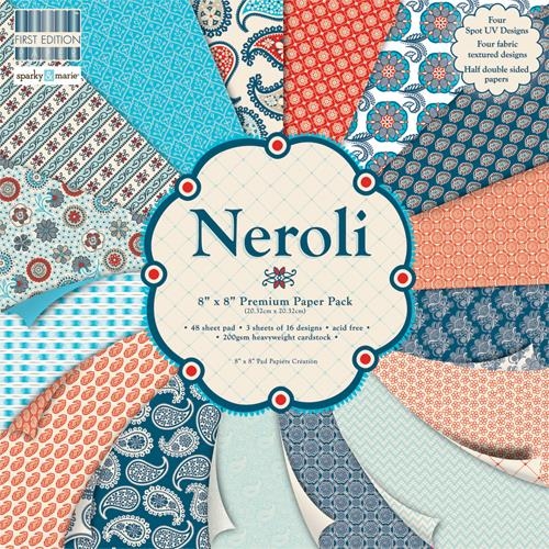  Набор бумаги Neroli, 20×20 см от  First Edition, 16 листов