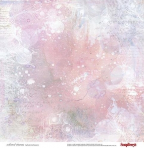 Лист бумаги Цветные Сны ''Розовый мираж'' от ScrapBerry's, 30*30 см, 1 шт