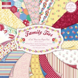Набор бумаги Family Ties, 30х30 см, First Edition, 16 листов
