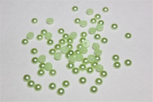 Половинки жемчужин зеленого цвета, 5 мм, 100 шт