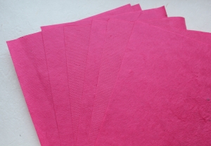 Тутовая бумага ручной работы, ярко-розовый, А4, 1 шт