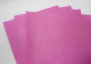 Тутовая бумага ручной работы, розовый, А4, 1 шт