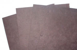 Тутовая бумага ручной работы, коричневый, А4, 1 шт