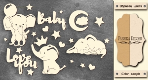 Набор чипборда ''My little baby boy'' от Фабрики декору, 10*15 см