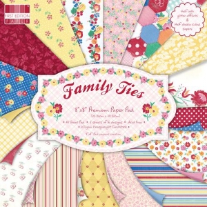 Набор бумаги Family Ties, 20x20 см, First Edition, 16 листов