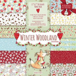 Набор бумаги Winter Woodland от Helz Cuppleditch, 12 листов