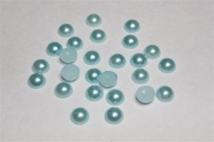 Половинки жемчужин голубого цвета, 8 мм, 50 шт
