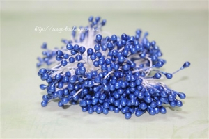 Тычинки синего цвета, 3 мм, 50 нитей